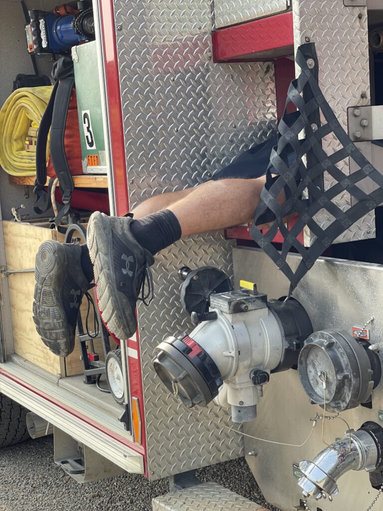 Rescue Wrench diesel technician repairs fire truck