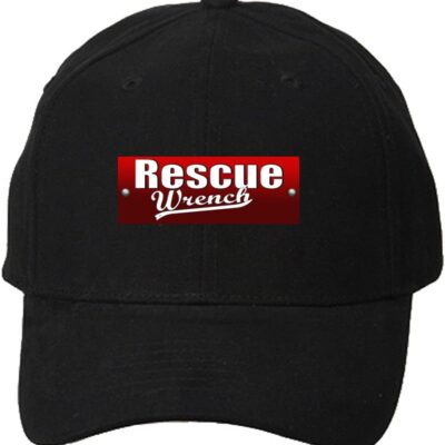 Black Rescue Wrench LLC Ohio YP Classic Snapback Baseball Cap (6389) with embroidered red patch logo