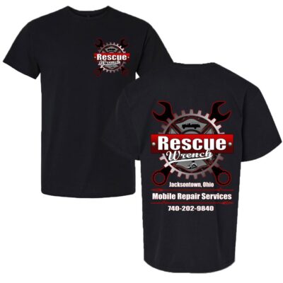 Rescue Wrench LLC Mobile Truck Repair business logo t-shirt